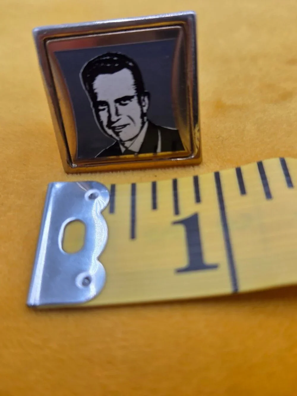 Vintage Richard Nixon Portrait Cufflinks Political Memorabilia